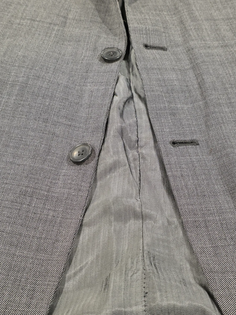 46R Men's Kenneth Cole Awearness Blazer Gray Wool 2 Button Sport Coat
